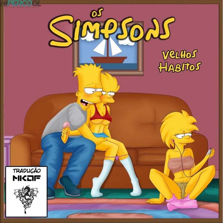 Patty Selma Simpsons Cartoon Reality Porn - Os Simpsons Velhos Costumes 1 - Bart e Lisa Transando Como ...